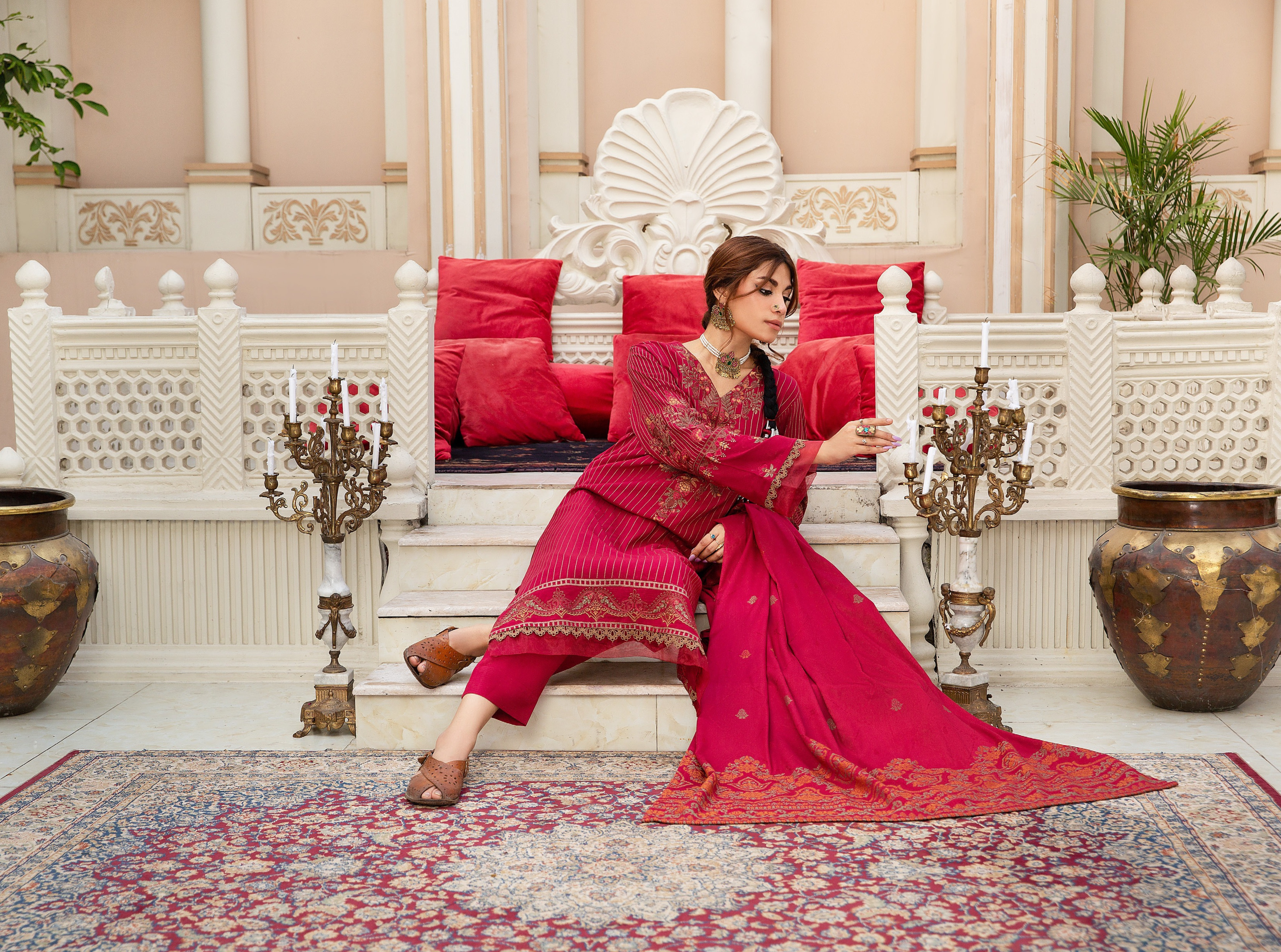 Embroidered Swiss Wool 3PC – Sehrish
