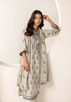 Embroidered Peach Leather 3PC – Roshna