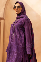 Embroidered Slub 3PC – Mehrun