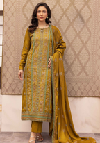 Embroidered Peach Leather 3PC – Hoorain