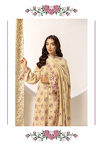 Embroidered Peach Leather 3PC – Dilruba