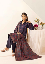 Embroidered Peach Leather 3PC – Hoor