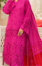 Embroidered Swiss Wool 3PC – Nargis