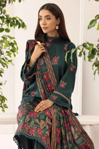 Embroidered Peach Leather 3PC – Anum