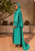 Embroidered Slub 3PC – Liyana