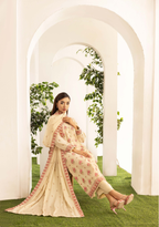 Embroidered Peach Leather 3PC – Sumbal