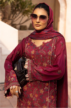 Embroidered Slub 3PC – Samreen