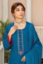 Embroidered Swiss Wool 3PC – Zarmin