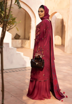 Embroidered Slub 3PC – Samreen