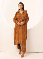 Embroidered Peach Leather 3PC – Sehr