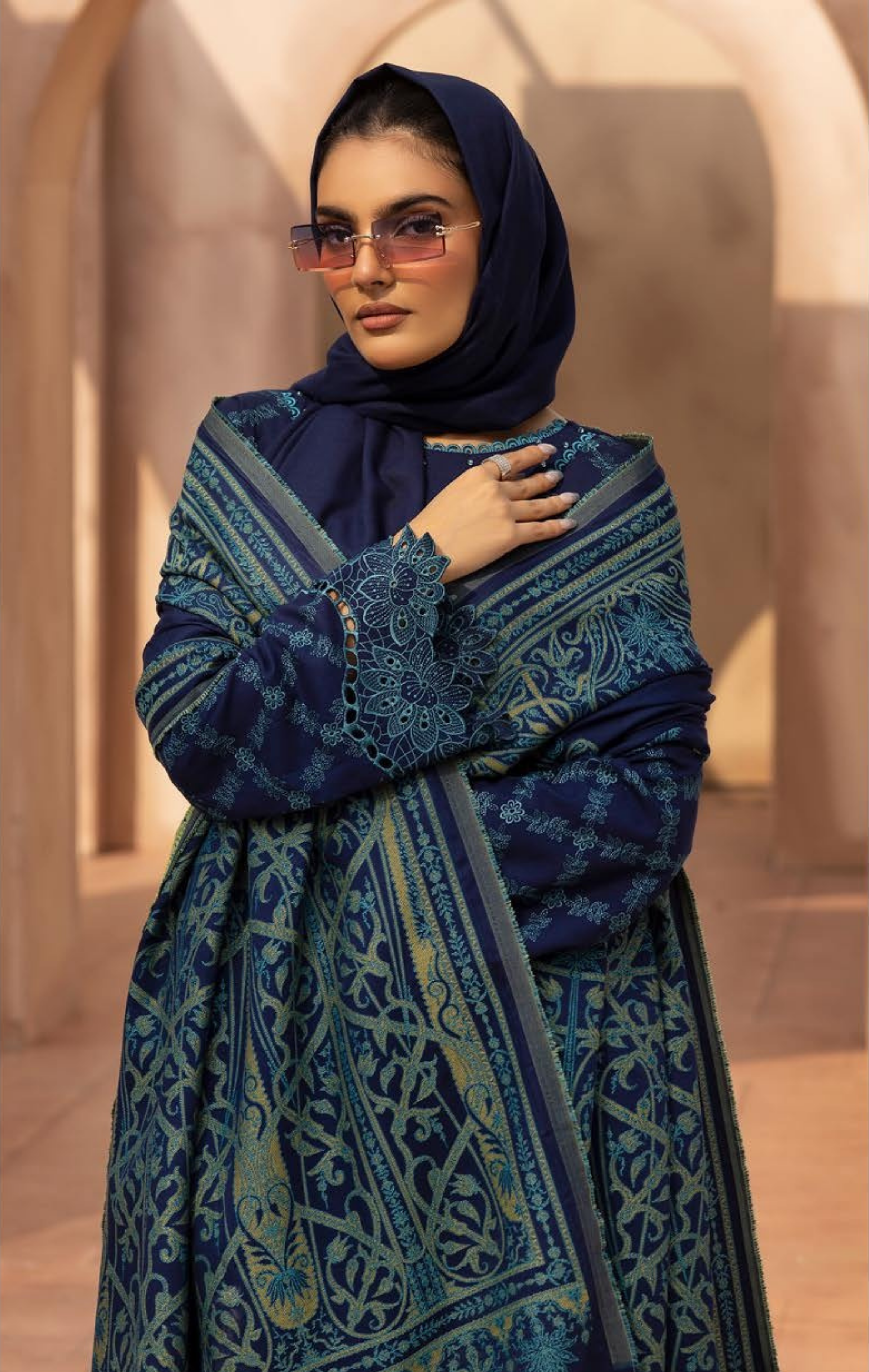 Embroidered Slub 3PC – Nawal