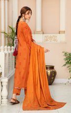 Embroidered Swiss Wool 3PC – Shehnaz