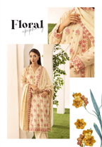 Embroidered Peach Leather 3PC – Sumbal