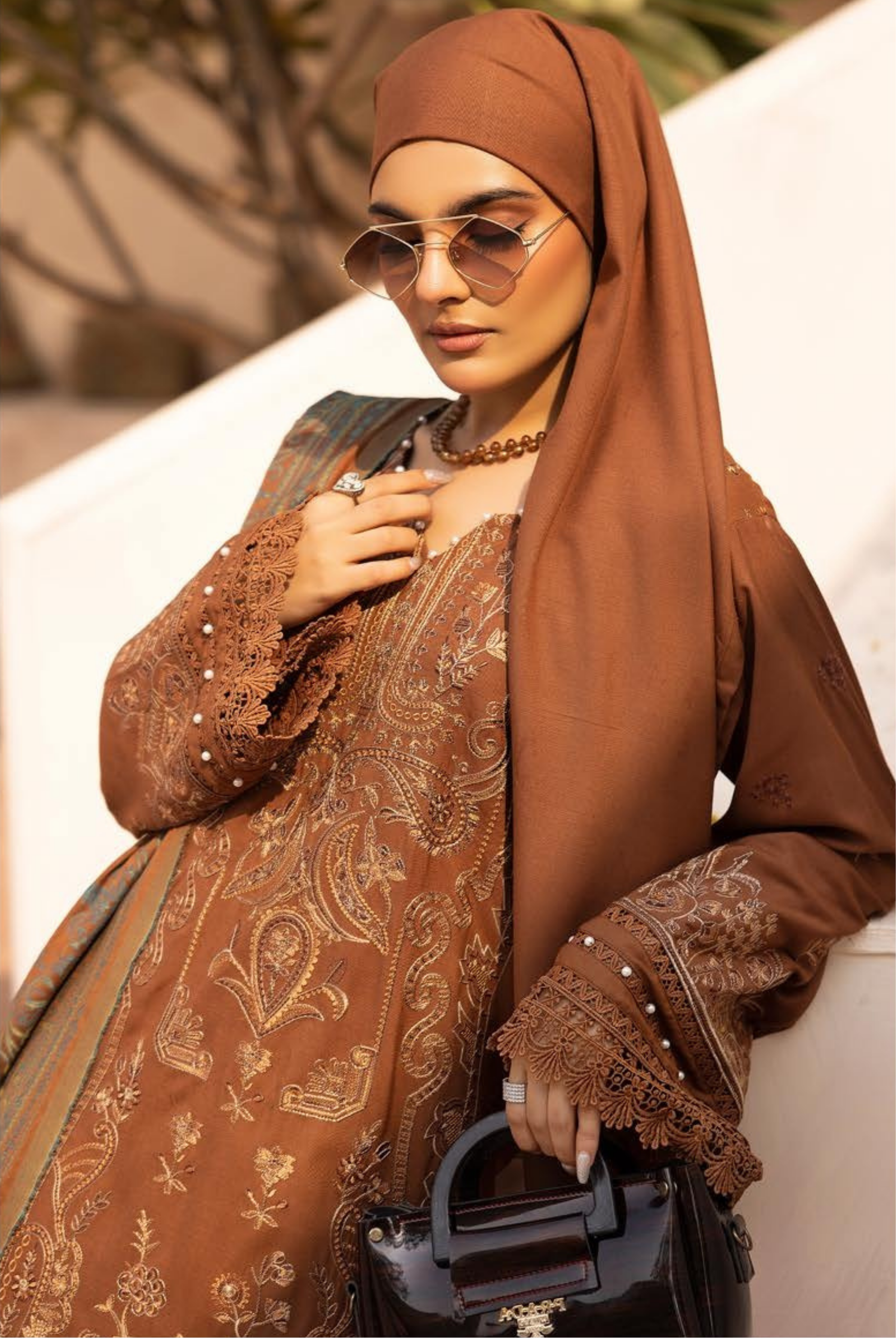 Embroidered Slub 3PC – Saneen