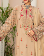 Embroidered Swiss Wool 3PC - Hina