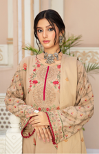Embroidered Swiss Wool 3PC - Hina