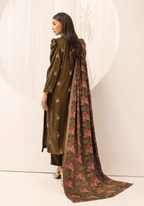 Embroidered Peach Leather 3PC – Rida