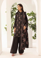 Embroidered Peach Leather 3PC – Nimra