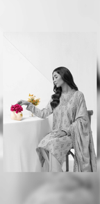 Embroidered Peach Leather 3PC – Nayab