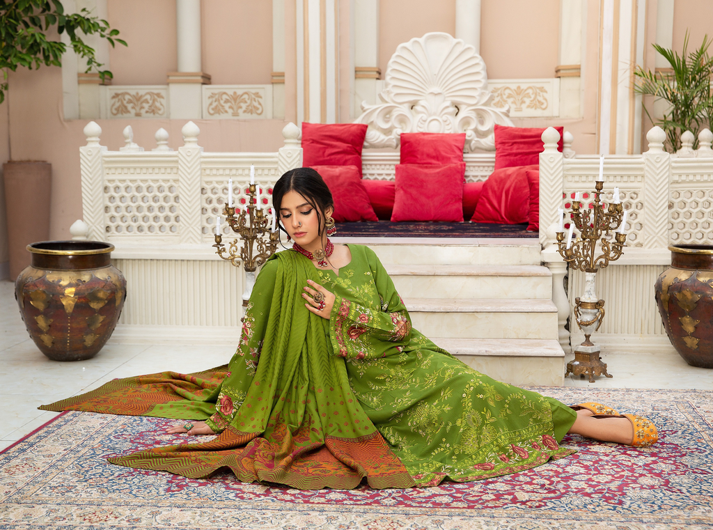 Embroidered Swiss Wool 3PC – Naaz