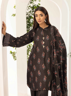 Embroidered Peach Leather 3PC – Nimra