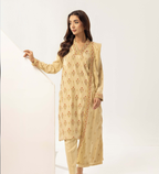 Embroidered Peach Leather 3PC – Nayab