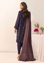 Embroidered Peach Leather 3PC – Hoor