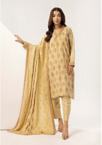 Embroidered Peach Leather 3PC – Nayab